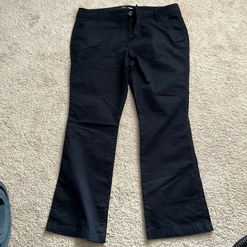 COPY - Old Navy bootcut pants.  Black, size 16